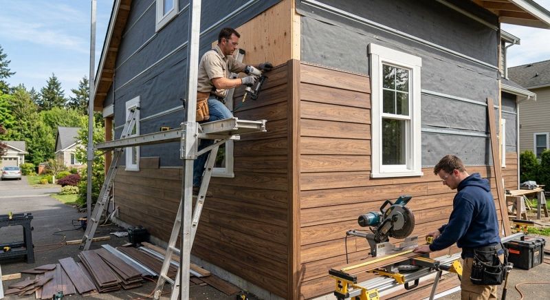 Faux Wood Siding Installation in Arab, AL