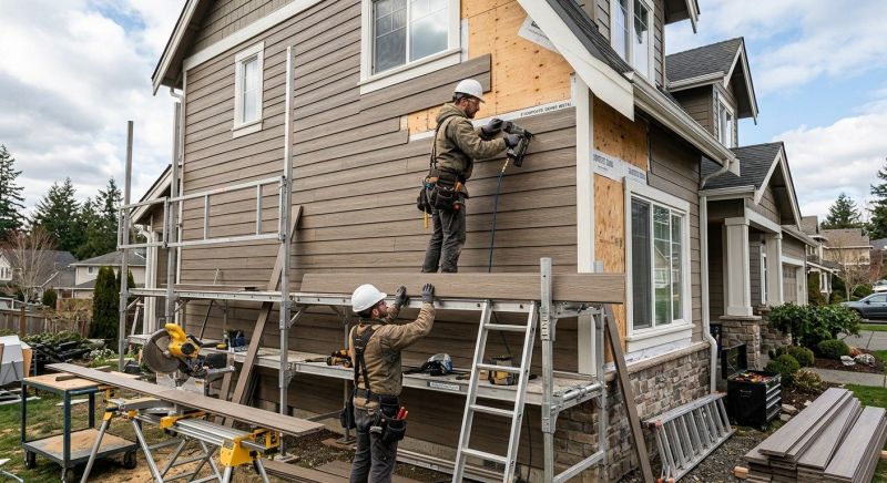 Faux Wood Siding Installation in Hayden, AL