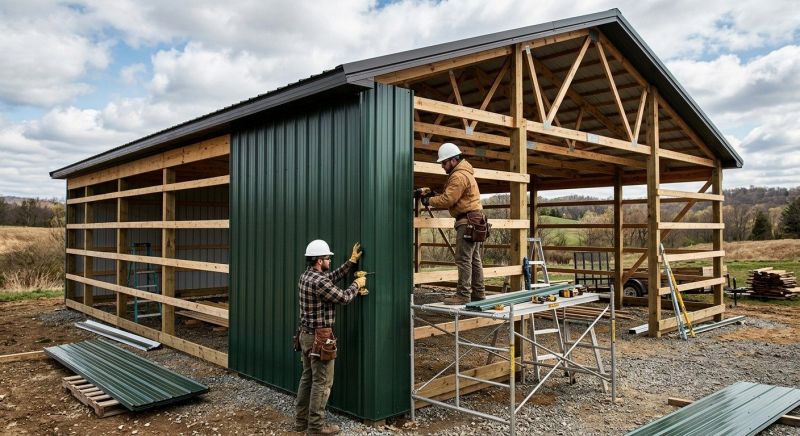 Pole Barn Siding Installation in Cullman, AL
